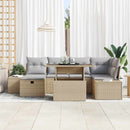 Havesofa Sæt 7 stk. polyrattan