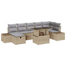 Havesofa Sæt 8 stk. polyrattan