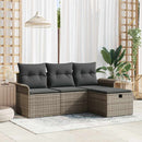 Havesofa Sæt 4 stk. Poly rattan