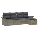 Havesofa Sæt 5 stk. Poly rattan