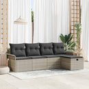 Havesofa Sæt 5 stk. Poly rattan