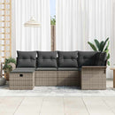 Havesofa Sæt 6 stk. Poly rattan