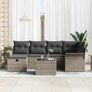 Havesofa Sæt 7 stk. Poly rattan