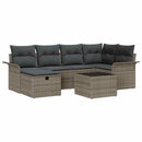 Havesofa Sæt 7 stk. Poly rattan