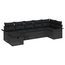 Havesofa Sæt 7 stk. Poly rattan