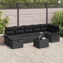 Havesofa Sæt 8 stk. Poly rattan