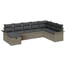 Havesofa Sæt 8 stk. Poly rattan