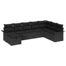 Havesofa Sæt 8 stk. Poly rattan