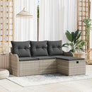 Havesofa Sæt 4 stk. Poly rattan