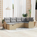 Havesofa Sæt 6 stk. Poly rattan