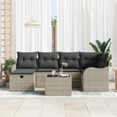 Havesofa Sæt 7 stk. Poly rattan