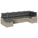 Havesofa Sæt 7 stk. Poly rattan