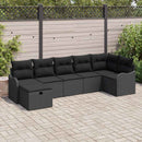 Havesofa Sæt 7 stk. Poly rattan