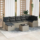 Havesofa Sæt 8 stk. Poly rattan