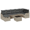 Havesofa Sæt 8 stk. Poly rattan