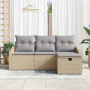 Sofa Sæt 4 stk. polyrattan