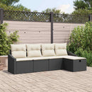 Sofa Sæt med pude 6 pcs polyrattan