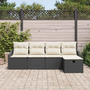 Sofa Sæt med pude 6 pcs polyrattan