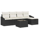 Sofa Sæt med pude 5 pcs polyrattan