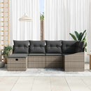 Sofa Sæt med pude 7 pcs polyrattan
