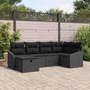 Sofa Sæt med pude 7 pcs polyrattan