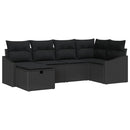Sofa Sæt med pude 7 pcs polyrattan