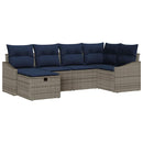 Sofa Sæt med pude 3 pcs polyrattan