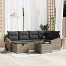 Sofa Sæt med pude 7 pcs polyrattan