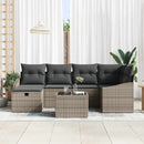 Sofa Sæt med pude 7 pcs polyrattan