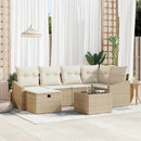 Sofa Sæt med pude 6 pcs polyrattan