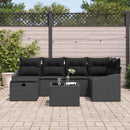 Sofa Sæt med pude 7 pcs polyrattan