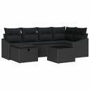 Sofa Sæt med pude 7 pcs polyrattan