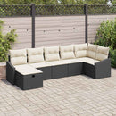 Sofa Sæt med pude 7 pcs polyrattan