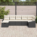 Sofa Sæt med pude 7 pcs polyrattan