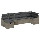 Sofa Sæt med pude 8 pcs polyrattan