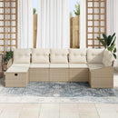 Sofa Sæt med pude 7 pcs polyrattan