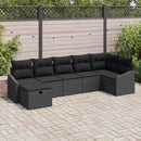 Sofa Sæt med pude 7 pcs polyrattan