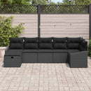 Sofa Sæt med pude 7 pcs polyrattan
