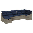 Sofa Sæt med pude 4 pcs polyrattan