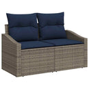 Sofa Sæt med pude 4 pcs polyrattan