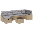 Sofa Sæt 7 stk. polyrattan