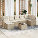 Sofa Sæt med pude 7 pcs polyrattan