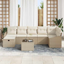 Sofa Sæt med pude 7 pcs polyrattan