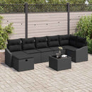 Sofa Sæt med pude 8 pcs polyrattan