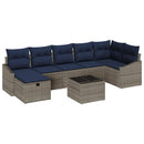 Sofa Sæt med pude 5 pcs polyrattan