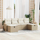 Sofa Sæt med pude 6 pcs polyrattan