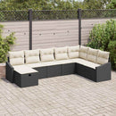 Sofa Sæt med pude 9 pcs polyrattan