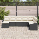 Sofa Sæt med pude 9 pcs polyrattan