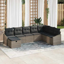 Sofa Sæt med pude 9 pcs polyrattan