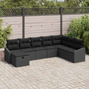 Sofa Sæt med pude 8 pcs polyrattan